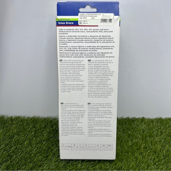 Actimove Knee Brace Wrap Around, Simple Hinges, Sport Edition XL Black, Cool Max - Picture 5 of 9